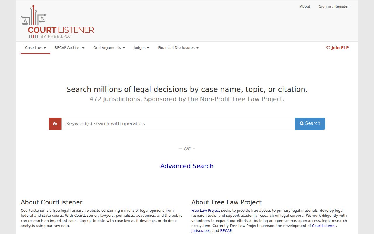 Guadalupe County case search non-court CourtListener RECAP federal docket interface