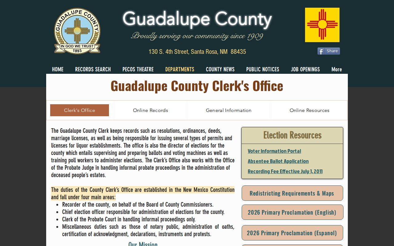 Guadalupe County civil docket County Clerk office records boundary