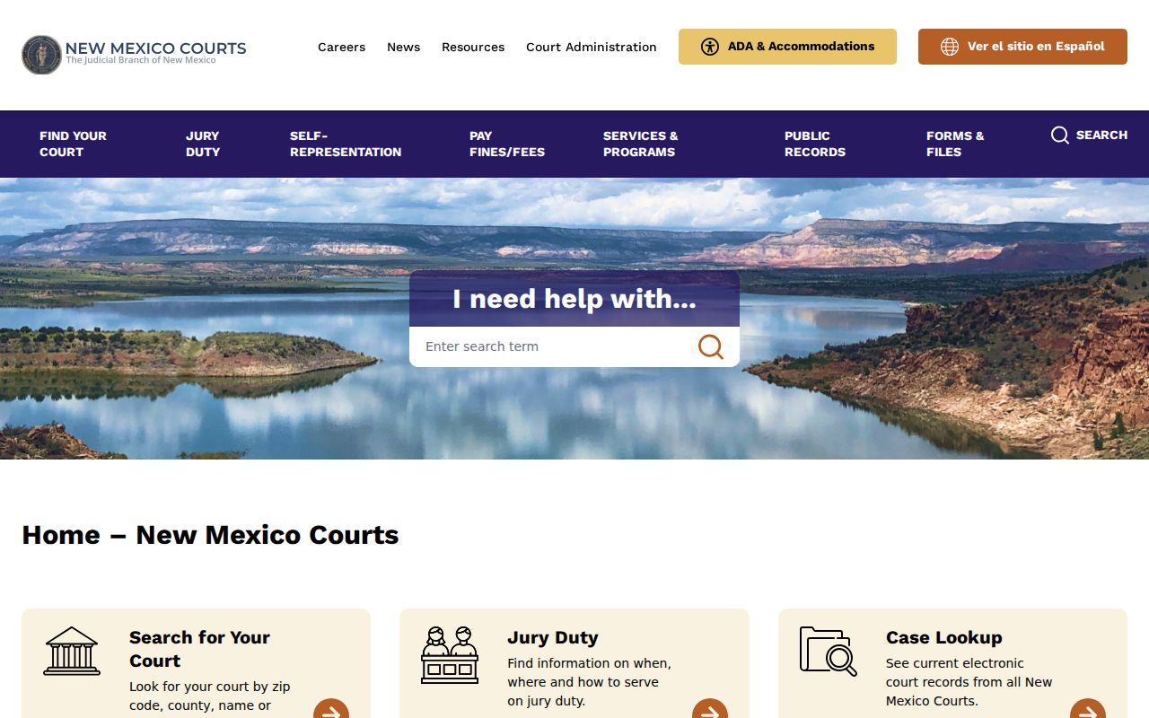 Guadalupe County court docket New Mexico Judiciary statewide navigation